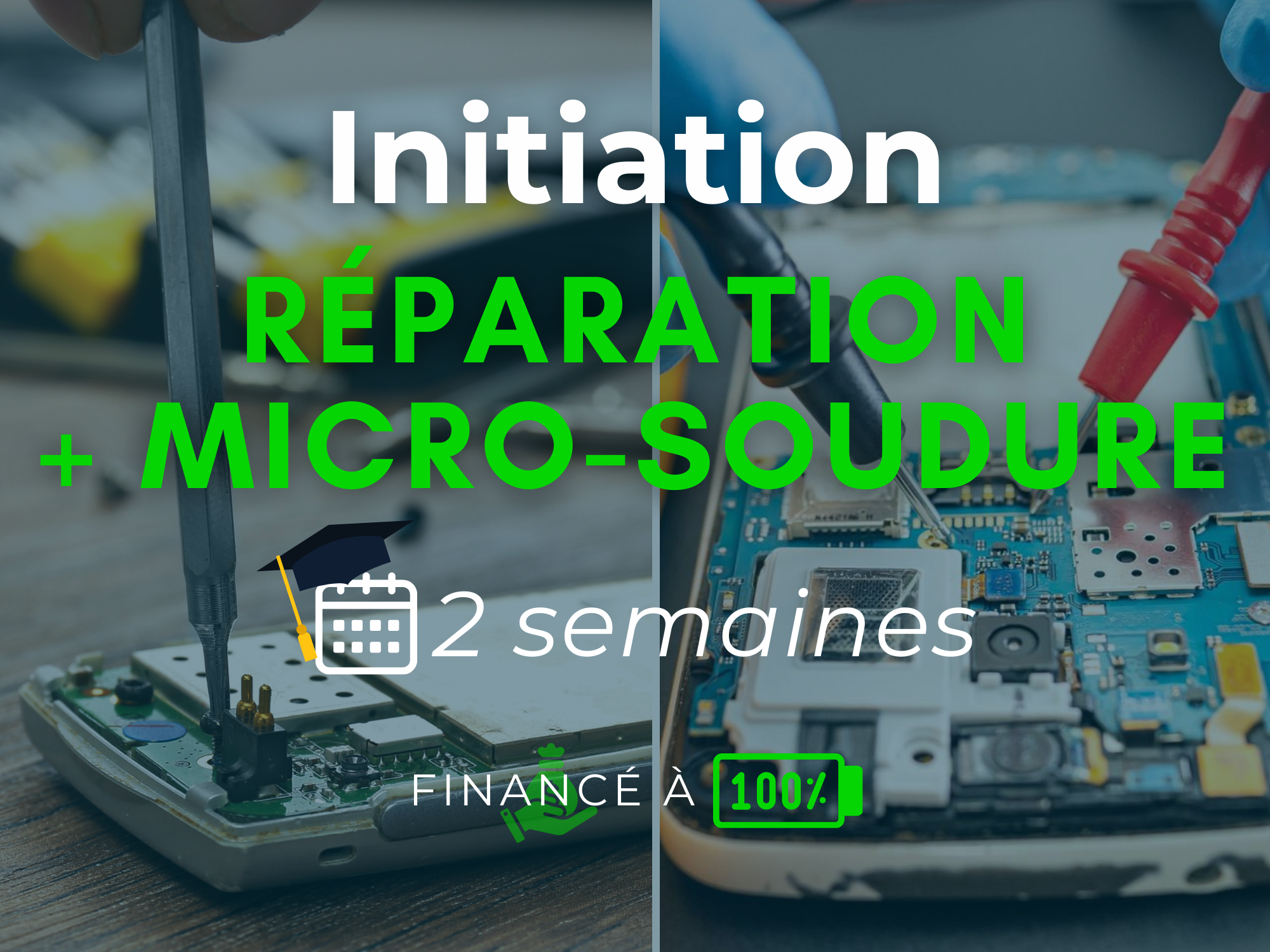 Réparation + Micro-soudure 2 semaines